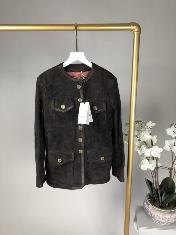 Gucci Brown Suede Jacket Size IT40 (UK 8)